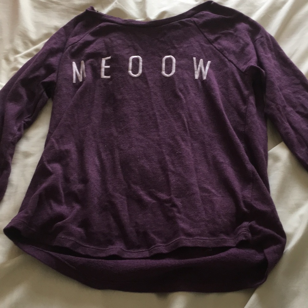 Purple Meow sweater